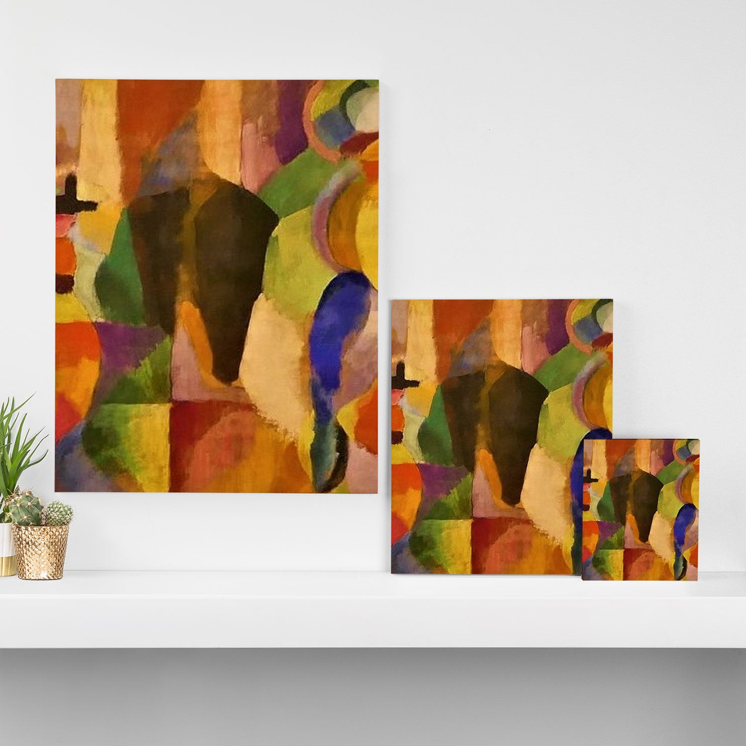 La Bal Bullier (Dancers under Saint-Michel Theater Dome Lights) by Sonia Delaunay Canvas Print Gallery Image 3