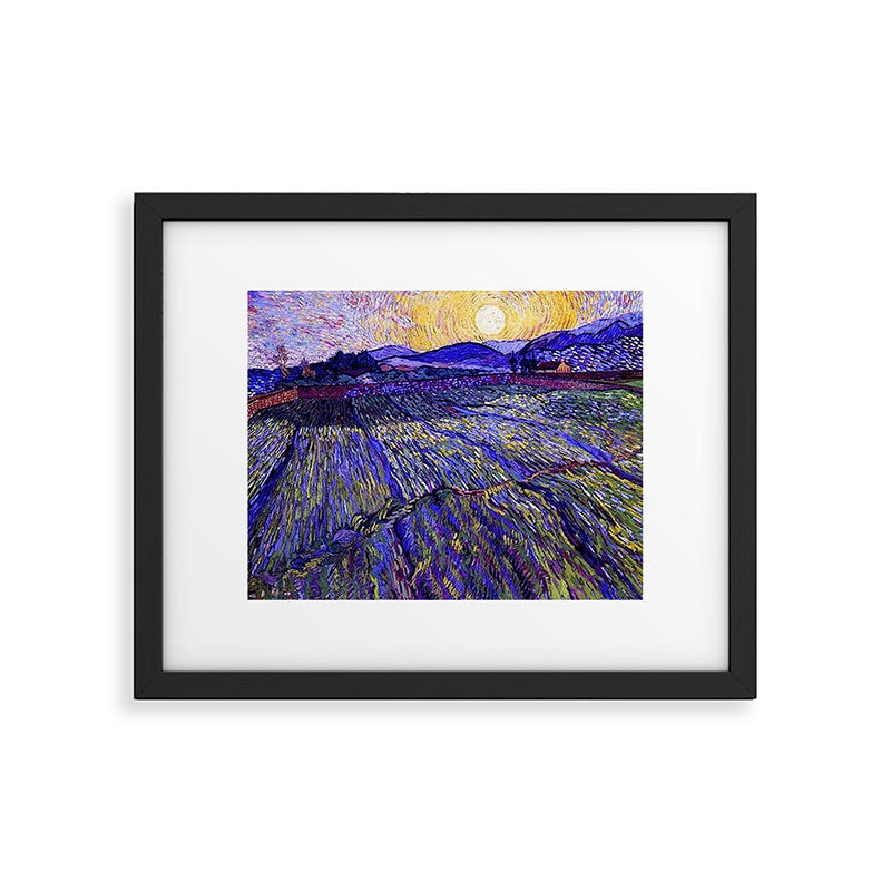 Lavender Fields with Rising Sun by Vincent van Gogh Framed Art Print Gallery Image 5