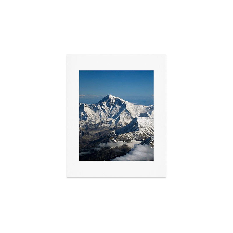 Mount Everest and the Snowy Himalayas, China-Nepal border Art Print Gallery Image 1