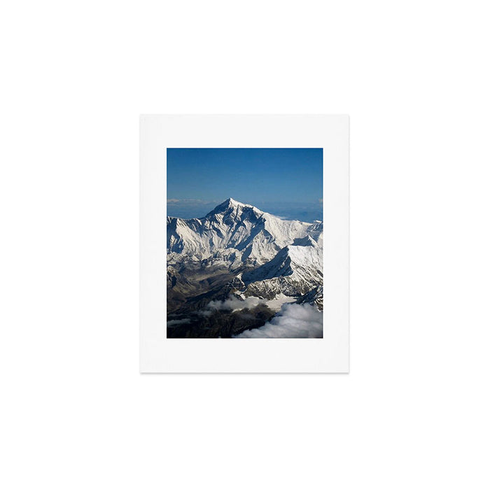 Mount Everest and the Snowy Himalayas, China-Nepal border Art Print Gallery Image 1