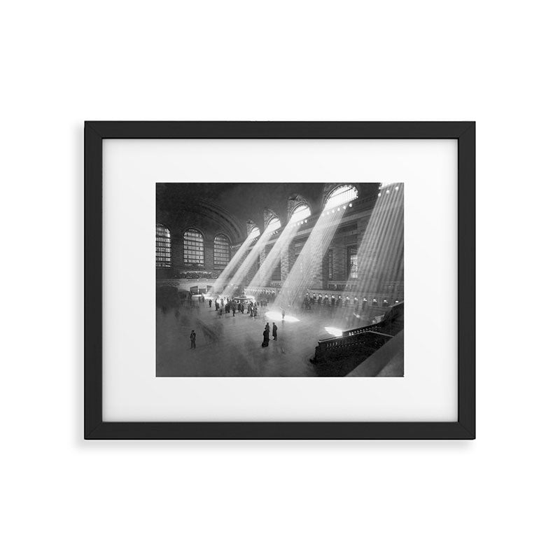 New York Grand Central Train Station Terminal Black and White Photography Print Framed Art Print Gallery Image 5