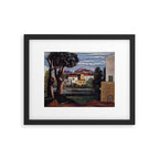 Pablo Picasso, Mediterranean Paysage (Landscape with Dead and Live Trees) (Paisaje con árbol muerto y vivo), oil on canvas landscape painting Framed Art Print Gallery Image 6