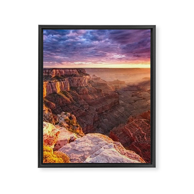 Purple Sunset at the Grand Canyon Framed Canvas Print Gallery Image 6