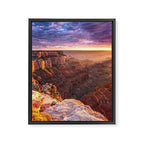 Purple Sunset at the Grand Canyon Framed Canvas Print Gallery Image 6
