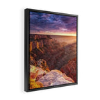 Purple Sunset at the Grand Canyon Framed Canvas Print Gallery Image 2