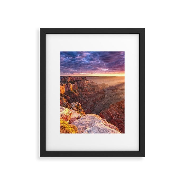 Purple Sunset at the Grand Canyon Framed Art Print Gallery Image 1