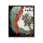 Roaring twenties Ziegfeld Follies Parisian Josephine Baker Casino de Paris performance African American cabaret vintage poster Framed Canvas Print Gallery Image 6