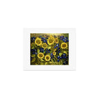 Sunflowers & Blue Irises by Vincent van Gogh Art Print Gallery Image 1