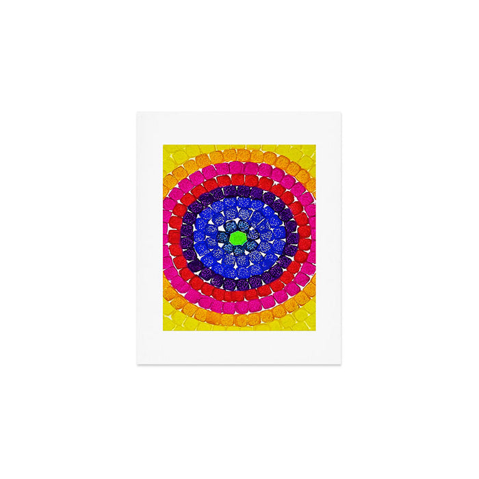 'Sunrise Over Harlem,' portrait painting in the style of Alma Thomas Art Print Gallery Image 1