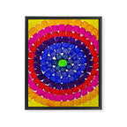 'Sunrise Over Harlem,' portrait painting in the style of Alma Thomas Framed Canvas Print Gallery Image 8