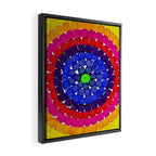 'Sunrise Over Harlem,' portrait painting in the style of Alma Thomas Framed Canvas Print Gallery Image 2