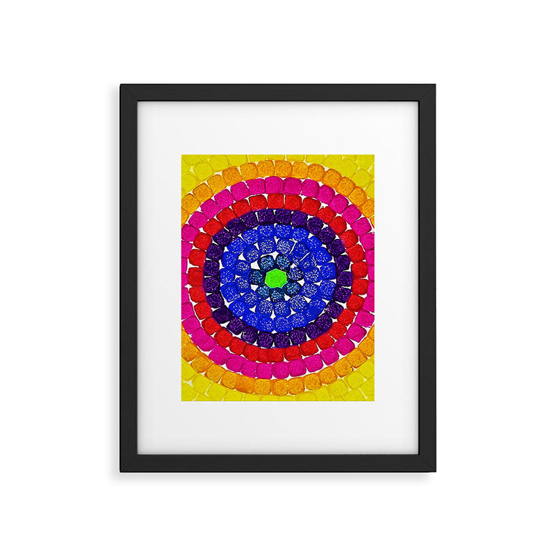 'Sunrise Over Harlem,' portrait painting in the style of Alma Thomas Framed Art Print Gallery Image 6