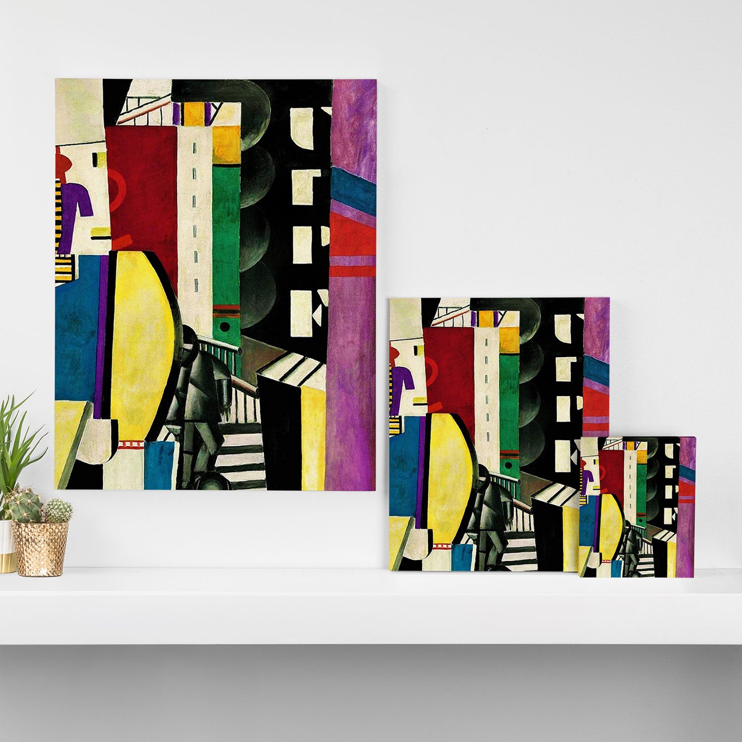 The City - La Ville by by Fernand Léger Canvas Print Gallery Image 3