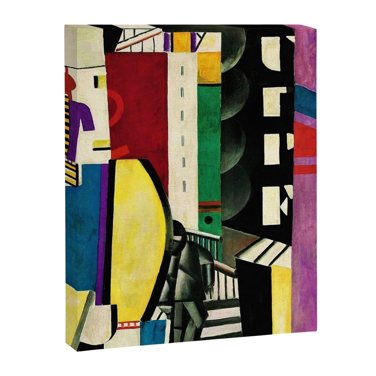 The City - La Ville by by Fernand Léger Canvas Print Gallery Image 3