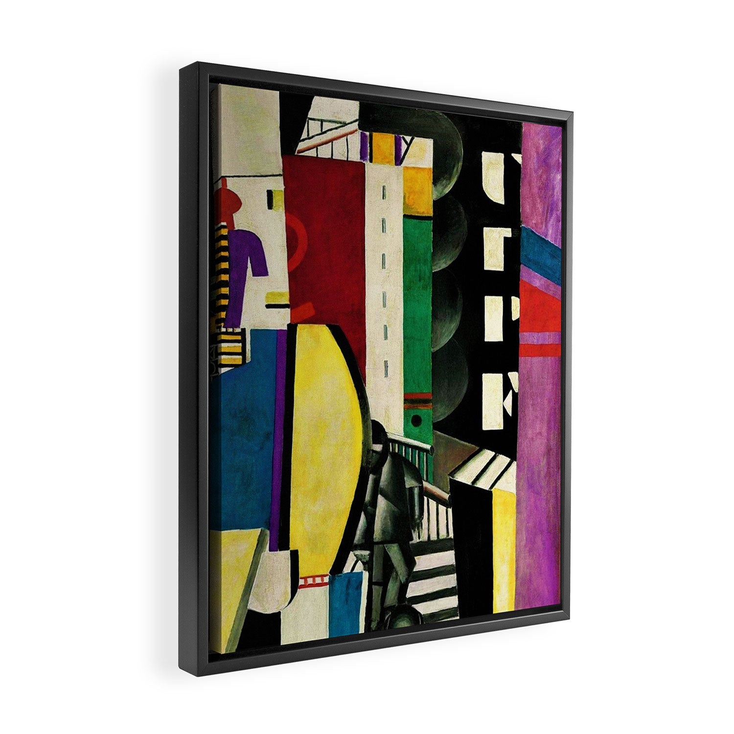 The City - La Ville by by Fernand Léger Framed Canvas Print Gallery Image 2