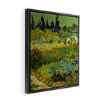 The Garden at Arles, France by Vincent Van Gogh Framed Canvas Print Gallery Image 2