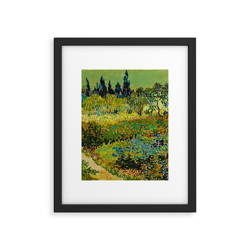 The Garden at Arles, France by Vincent Van Gogh Framed Art Print Gallery Image 5