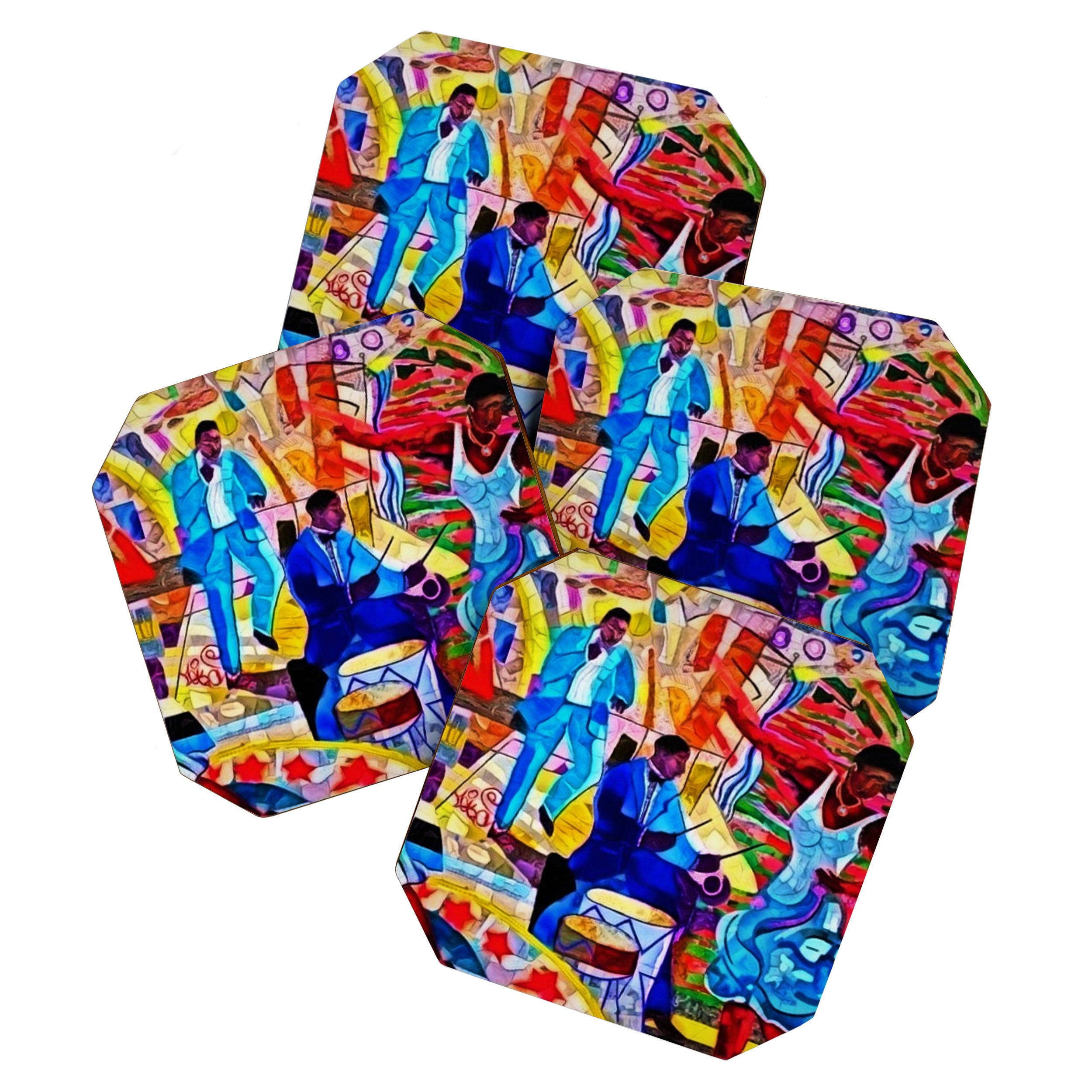 African-American 'The Spirit of Harlem' Historical Mural Portrait Coaster Gallery Image 1