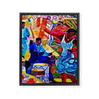 African-American 'The Spirit of Harlem' Historical Mural Portrait Framed Canvas Print Gallery Image 6