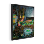 To Cover the Earth with a New Dew, Northern Lights fantastical landscape painting by Robert Matta Framed Canvas Print Gallery Image 2