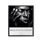Vintage Miles Jazz in Concert Advertising Music Poster Framed Canvas Print Gallery Image 8