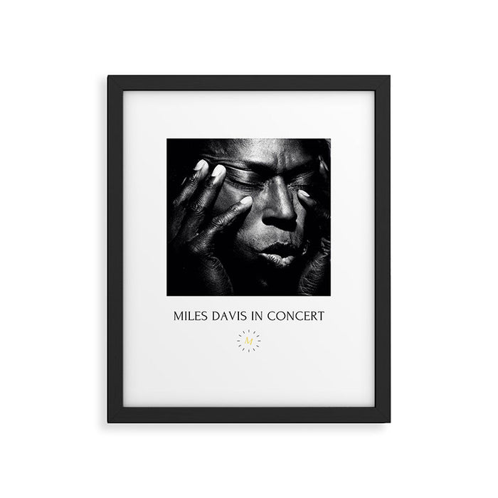 Vintage Miles Jazz in Concert Advertising Music Poster Framed Art Print Gallery Image 1