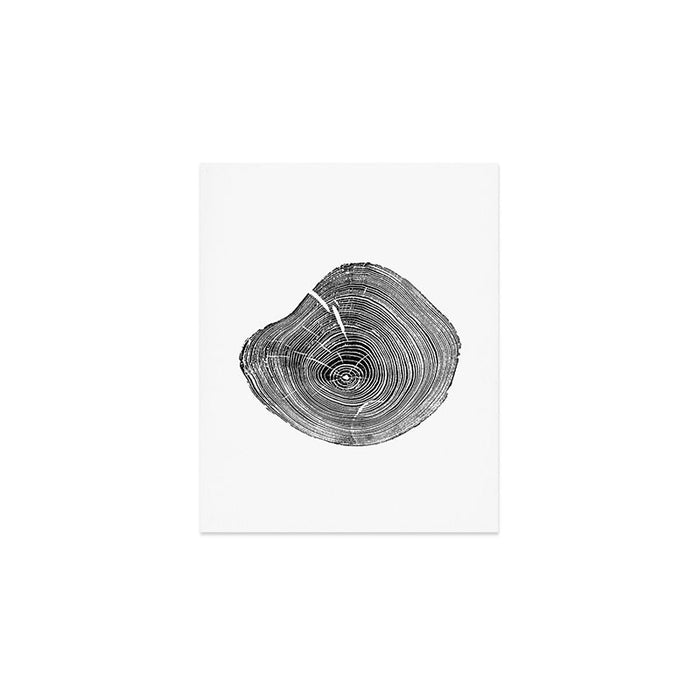 Loblolly Pine - Tree ring ink woodblock print Art Print Gallery Image 1