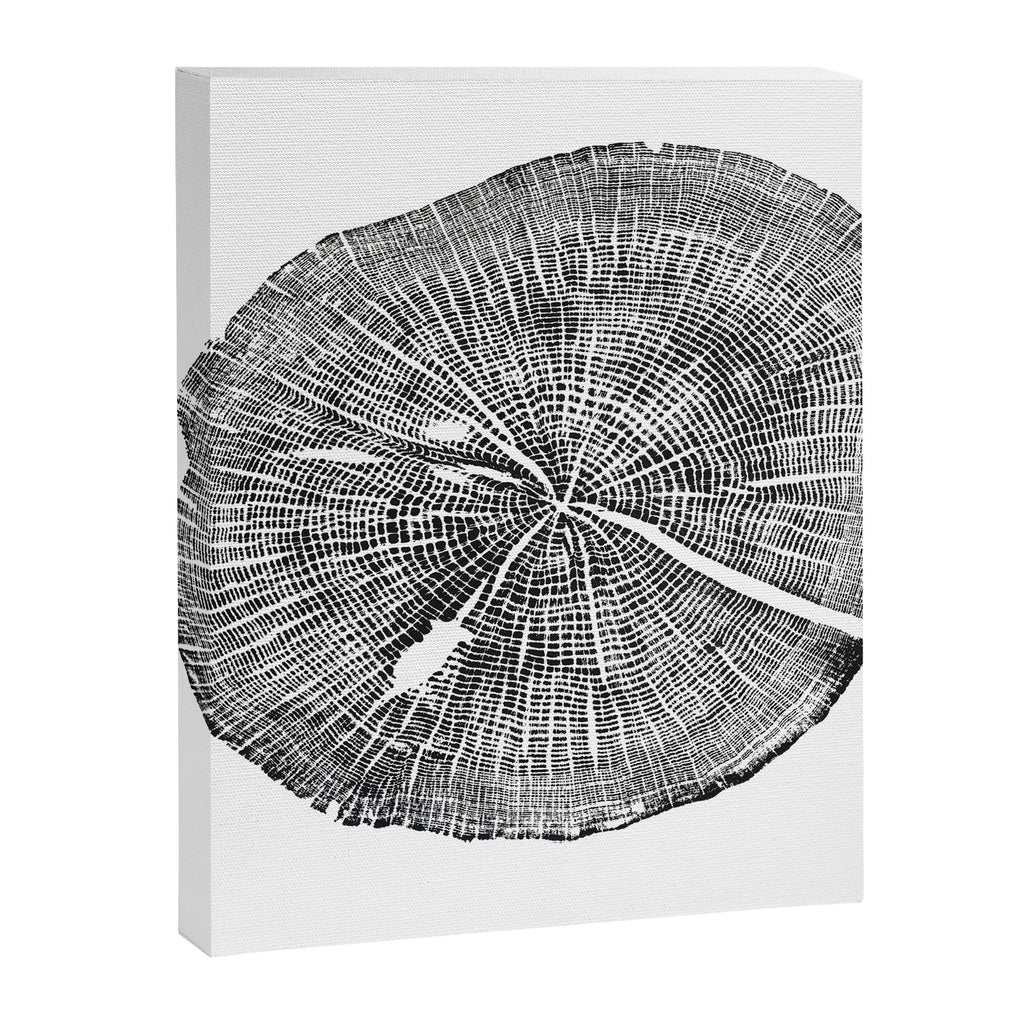 Shenandoah National Park, Oak - Tree ring ink woodblock print  Canvas Print Gallery Image 6