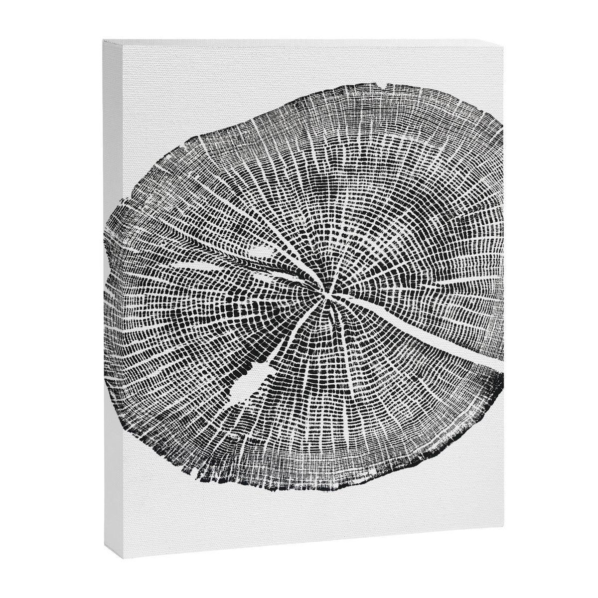 Shenandoah National Park, Oak - Tree ring ink woodblock print  Canvas Print Gallery Image 6