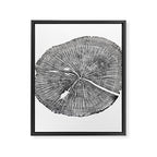 Shenandoah National Park, Oak - Tree ring ink woodblock print  Framed Canvas Print Gallery Image 6