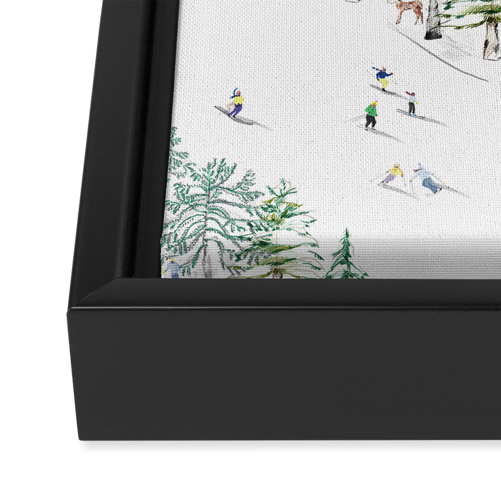 SKI Framed Canvas Print Gallery Image 3