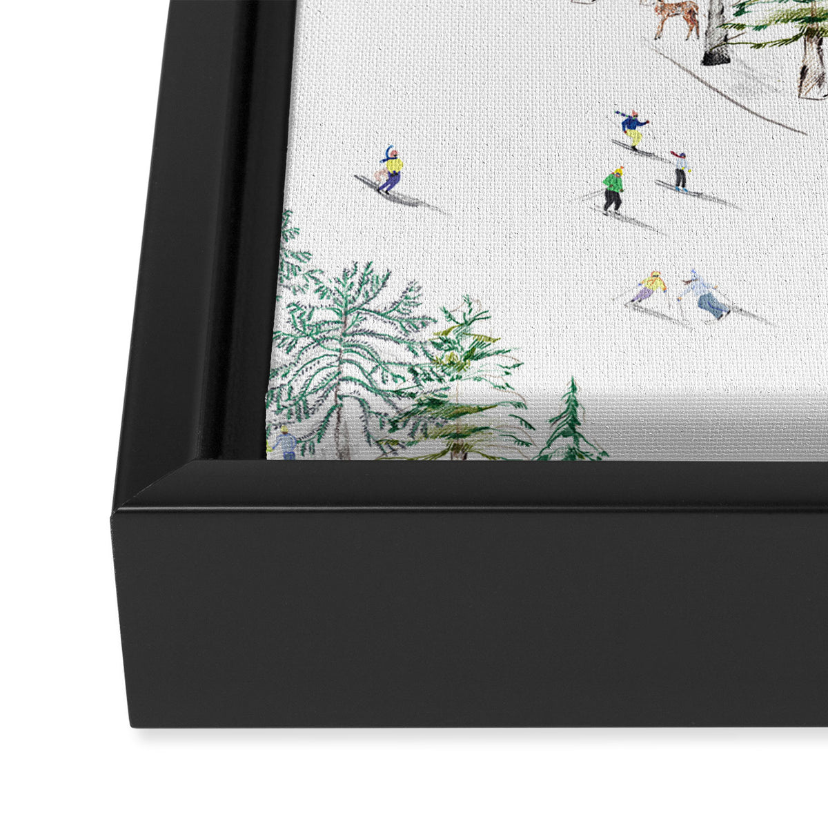 SKI Framed Canvas Print Gallery Image 3