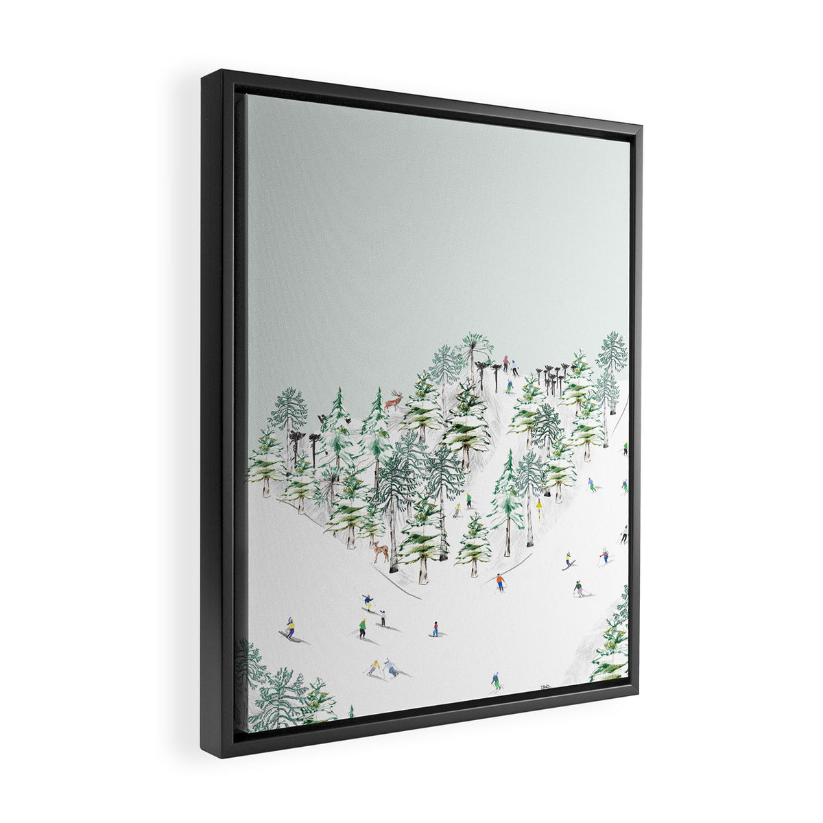 SKI Framed Canvas Print Gallery Image 2