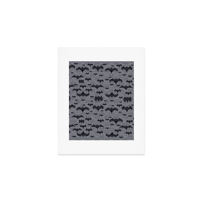 Balinese Bat Colony Print - Gray Art Print Gallery Image 1