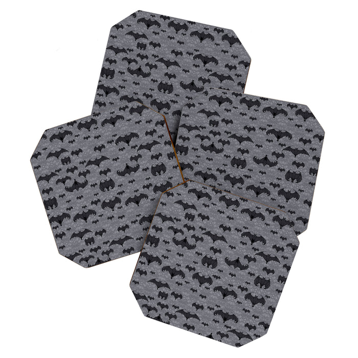 Balinese Bat Colony Print - Gray Coaster Gallery Image 1