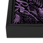 Bats and Beasts (Purple) Framed Canvas Print Gallery Image 3