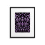 Bats and Beasts (Purple) Framed Art Print Gallery Image 5