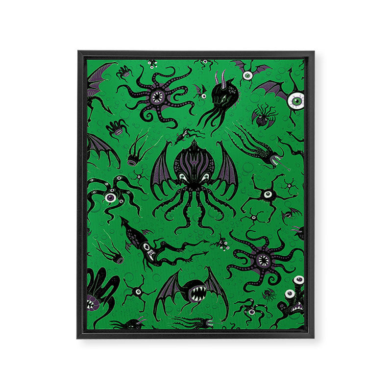 Cosmic Horror Critters Framed Canvas Print Gallery Image 8