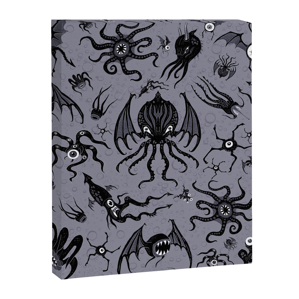 Cosmic Horror Critters in Twilight Zone Glow Canvas Print Gallery Image 8