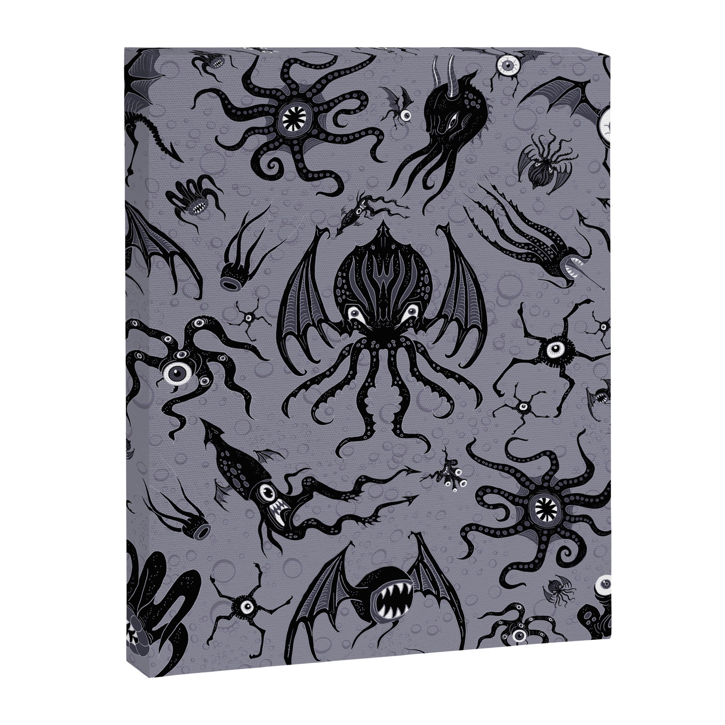 Cosmic Horror Critters in Twilight Zone Glow Canvas Print Gallery Image 8