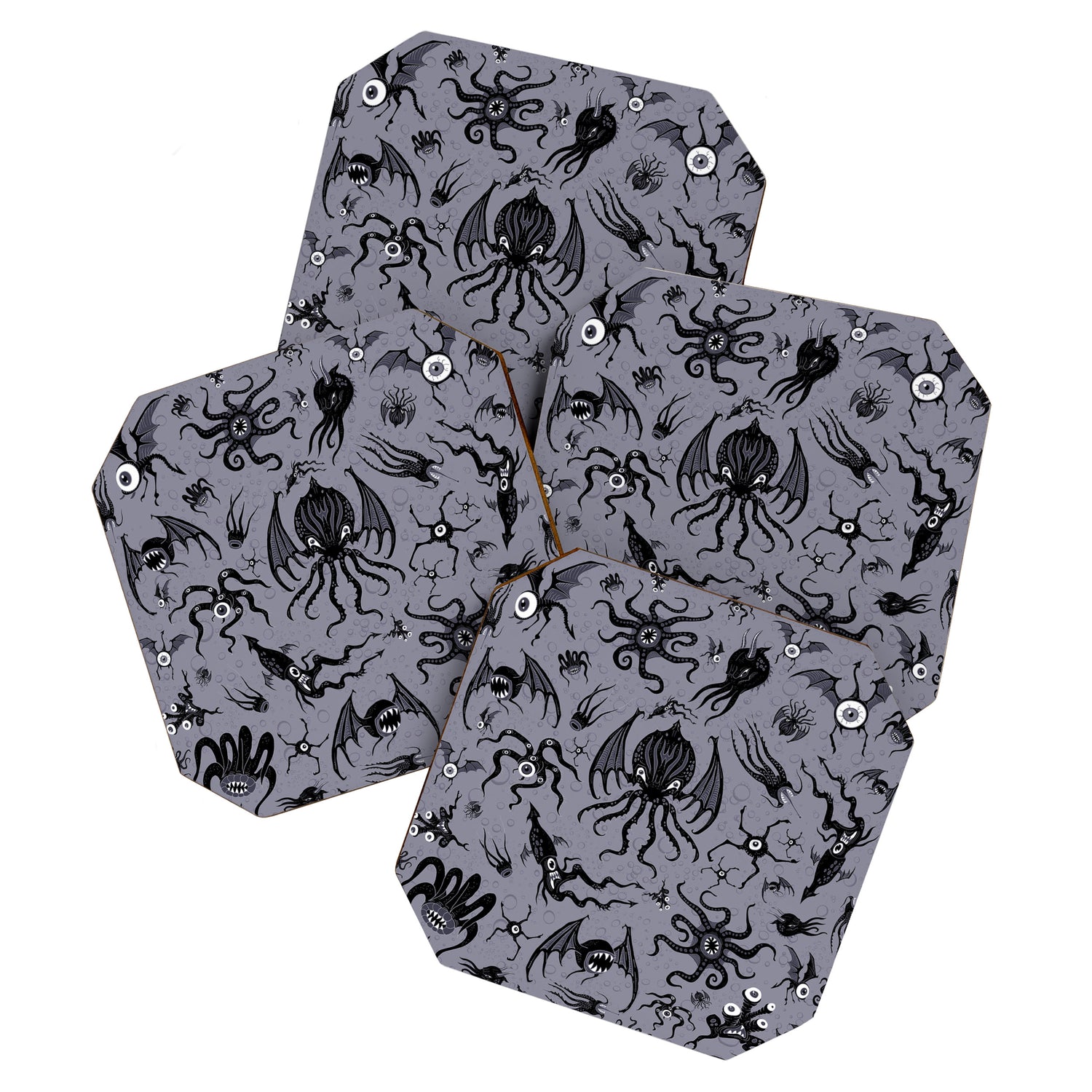 Cosmic Horror Critters in Twilight Zone Glow Coaster Gallery Image 1