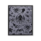 Cosmic Horror Critters in Twilight Zone Glow Framed Canvas Print Gallery Image 8