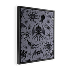 Cosmic Horror Critters in Twilight Zone Glow Framed Canvas Print Gallery Image 2