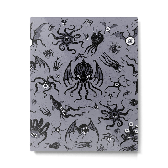 Cosmic Horror Critters in Twilight Zone Glow Metal Print Gallery Image 1