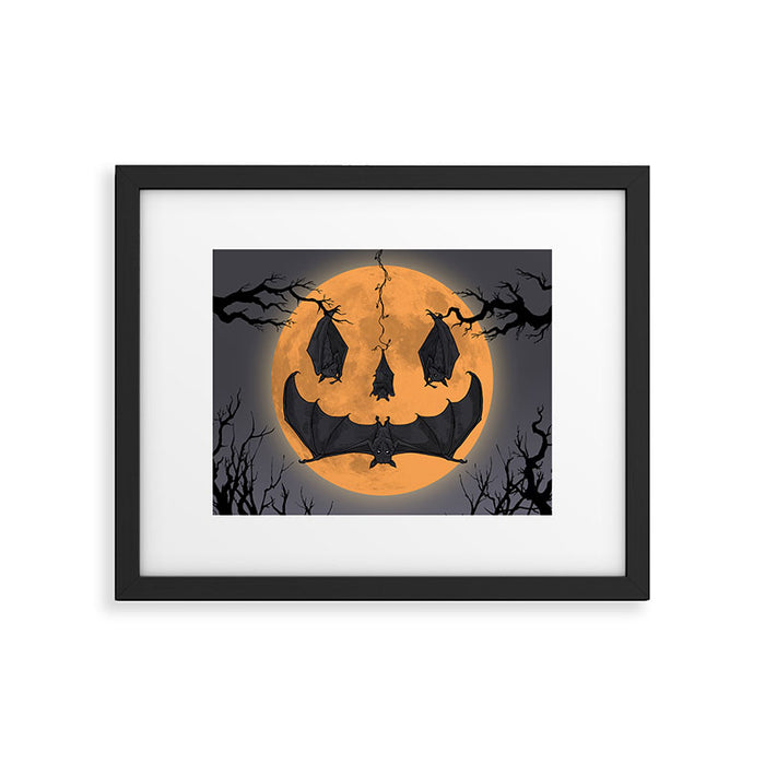Halloween Moon Framed Art Print Gallery Image 1