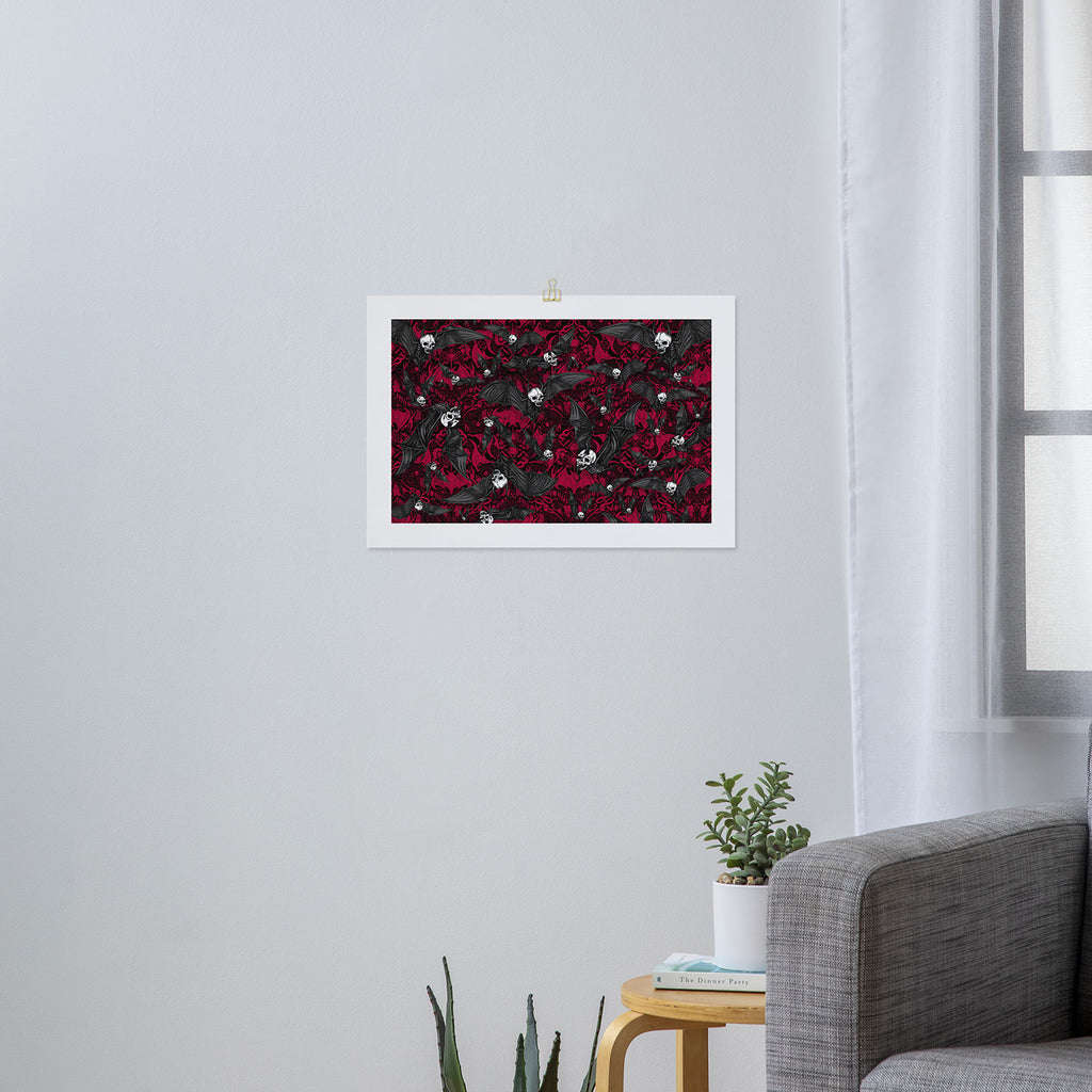 Skelebats - Blood Bath Art Print Gallery Image 3