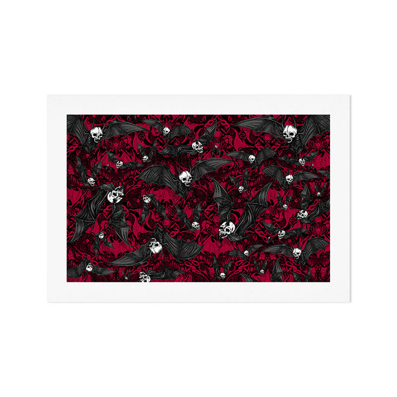 Skelebats - Blood Bath Art Print Gallery Image 1