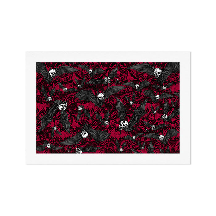 Skelebats - Blood Bath Art Print Gallery Image 1