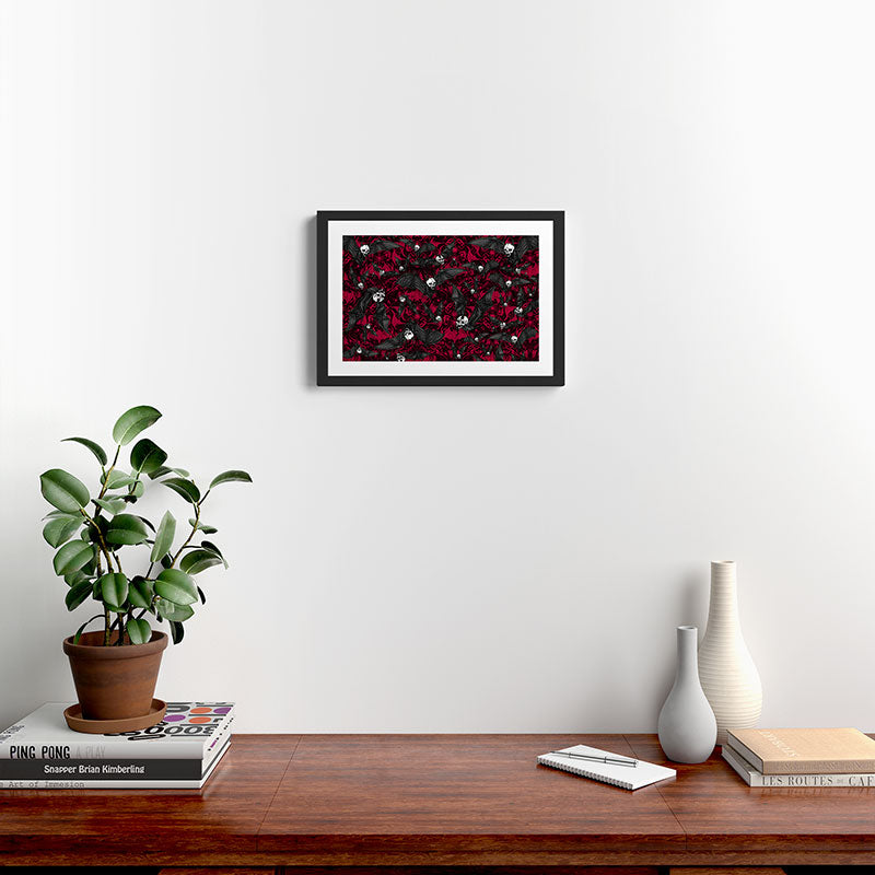 Skelebats - Blood Bath Framed Art Print Gallery Image 2