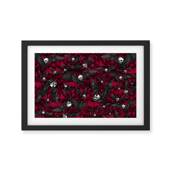 Skelebats - Blood Bath Framed Art Print Gallery Image 1
